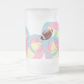 Frosted Beer Mug  : Football In Motion . Matglas Bierpul (Center)