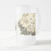 Frosted Beer Mug : king of The Jungle Matglas Bierpul (Voorkant rechts)