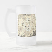 Frosted Beer Mug : king of The Jungle Matglas Bierpul (Links)
