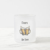 Frosted Beer Mug Matglas Koffiemok (Center)