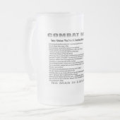 Frosted Beer Stein Combat Medic Matglas Bierpul (Voorkant links)