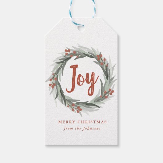 Frosted Berries Cadeau Label Cadeaulabel (Voorkant)