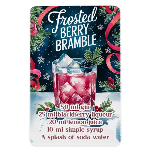 Frosted Berry Bramble Magneet (Verticaal)