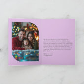 Frosted Berry Hand getrokken Vrolijke Kerstfoto Feestdagen Kaart (Binnen)