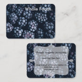 Frosted Black Raspberries Visitekaartje (Voorkant / Achterkant)