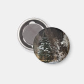 Frosted Black Woodland nachtmagneet Magneet (Voorkant / Achterkant)