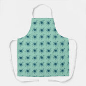 Frosted Bliss: Lichtblauwe Snowburst Kerstmis Schort (Voorkant)