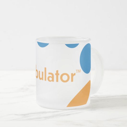 Frosted Blobulator-Mok Matglas Koffiemok (Voorkant rechts)