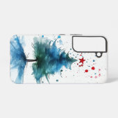 Frosted Bloom Samsung Galaxy Hoesje (Achterkant horizontaal)