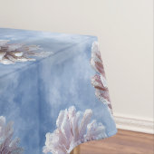 Frosted Blue Pinecones Pattern Sierkussen Tafelkleed (Voorbeeld)