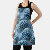 Frosted Blue Pinecones Schort (Insitu)