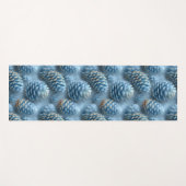 Frosted Blue Pinecones Yogamat (Voorkant (horizontaal))