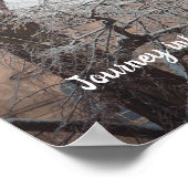 Frosted bomen en een majestueuze kathedraal poster (Hoek)