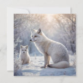 Frosted Bonds: de poolvos en haar welp Bedankkaart (Achterkant)