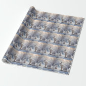 Frosted Bonds: de poolvos en haar welp Cadeaupapier (Uitgerold)
