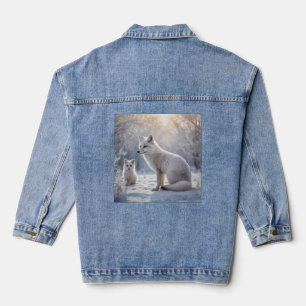 Frosted Bonds: de poolvos en haar welp Denim Jacket
