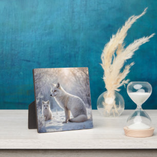 Frosted Bonds: de poolvos en haar welp Fotoplaat