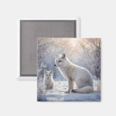 Frosted Bonds: de poolvos en haar welp Magneet (Voorkant / Achterkant)