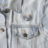 Frosted Bonds: de poolvos en haar welp Ronde Button 3,2 Cm (In situ)