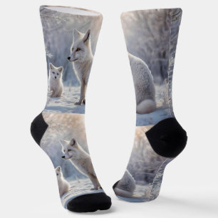 Frosted Bonds: de poolvos en haar welp Sokken