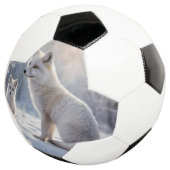 Frosted Bonds: de poolvos en haar welp Voetbal (Drie kwart)