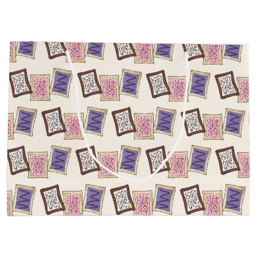 Frosted Breakfast Toaster Pastry Junk Food Foodie Groot Cadeauzakje (Achterkant)