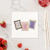 Frosted Breakfast Toaster Pastry Junk Food Foodie Servetten (Insitu)