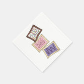 Frosted Breakfast Toaster Pastry Junk Food Foodie Servetten (Hoek)