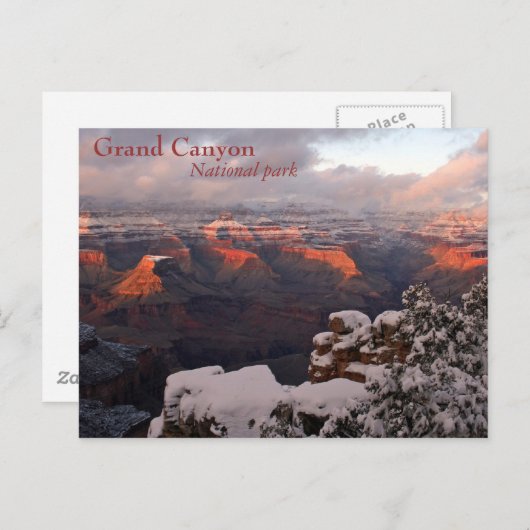 Frosted Canyon Briefkaart (Voorkant / Achterkant)