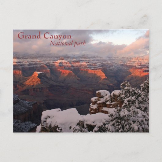 Frosted Canyon Briefkaart (Voorkant)