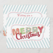 Frosted Christmas koekjes uit de keuken van de kaa Feestdagenkaart (Voorkant / Achterkant)