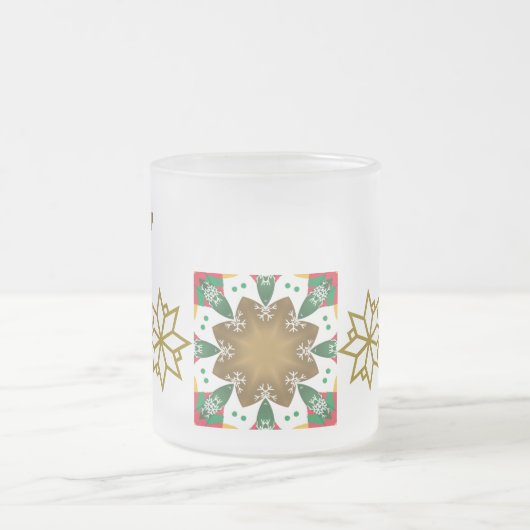 Frosted Christmas Mok-Holiday Cheer Mok Bewerkbaar (Center)