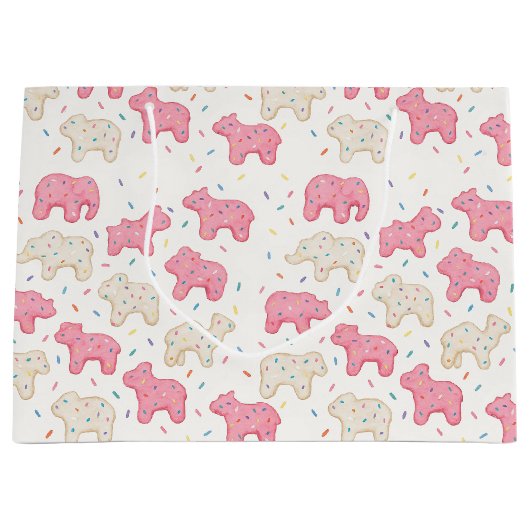 Frosted Circus Animal Cookie Groot Cadeauzakje (Voorkant)