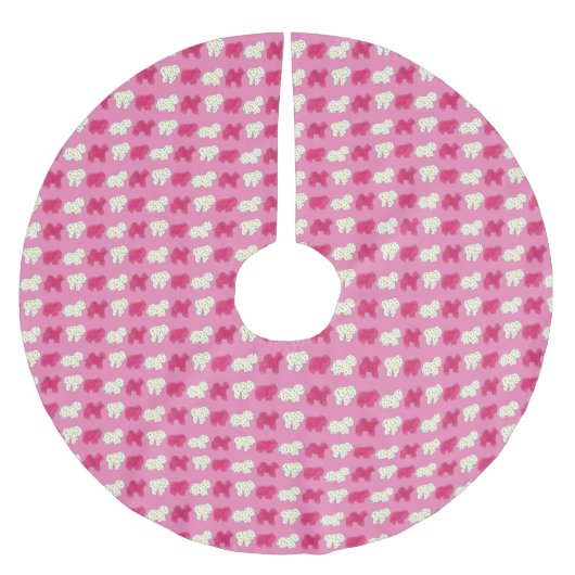 Frosted Circus Animal Cookies Crackers Sprinkles Kerstboom Rok (Voorkant)