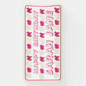 Frosted Circus Animal Cookies Roze Witte sprinken Spandoek (Verticaal)