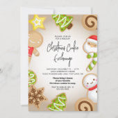 Frosted Cookie Exchange Kerstfeest Kaart (Voorkant)