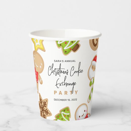 Frosted Cookies kerstkoekjeswisselaar Papieren Bekers (Links)