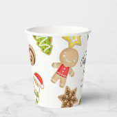 Frosted Cookies kerstkoekjeswisselaar Papieren Bekers (Voorkant)