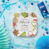 Frosted Cookies kerstkoekjeswisselaar Papieren Bordje (Feest)