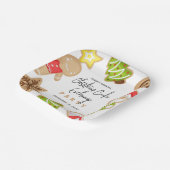 Frosted Cookies kerstkoekjeswisselaar Papieren Bordje (Gebogen)