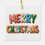 Frosted Cookies Merry Christmas Ornament (Voorkant)