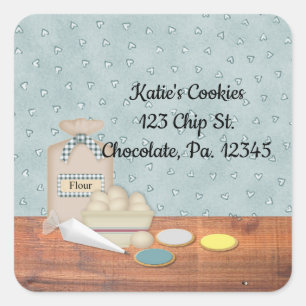Frosted Cookies Square Product Sticker