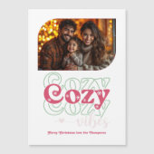 Frosted Cranberry Holiday Keepsake Christmas Photo (Voorkant)