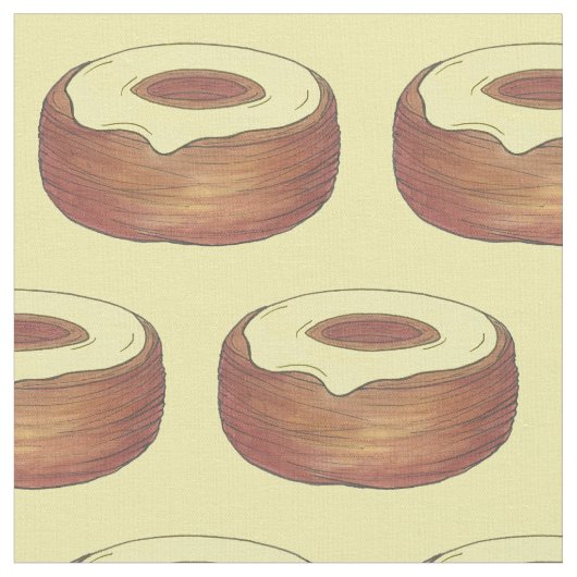 Frosted Croissant Donut Doughnut Pastry Bakery Stof (Close Up)