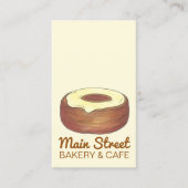 Frosted Croissant Donut Doughnut Pastry Bakery Visitekaartje (Voorkant)