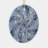 Frosted Crystal Kerstversiering Keramisch Ornament (Rechts)