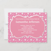 Frosted Cupcake Custom Sweet Sixteen Party Kaart (Achterkant)