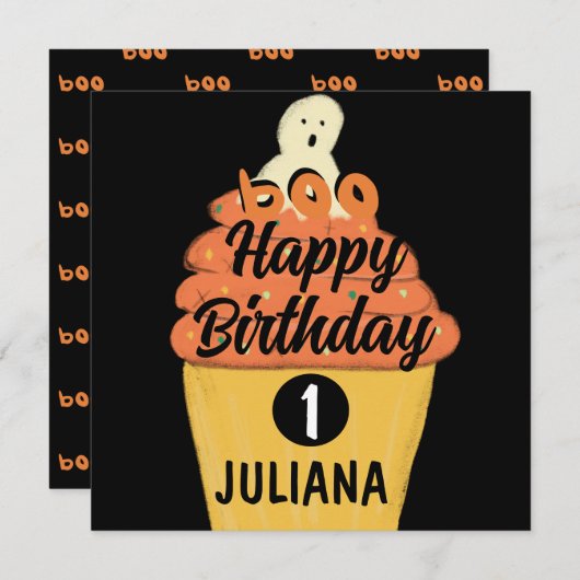 Frosted Cupcake Ghost Costume Halloween Party (Voorkant / Achterkant)