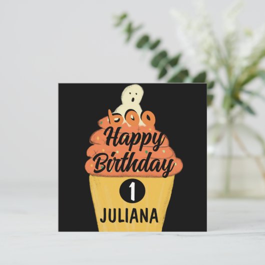 Frosted Cupcake Ghost Costume Halloween Party (Staand voorkant)