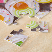 Frosted Cupcakes met Sprinkles en Decoraties Legpuzzel (Zijkant)